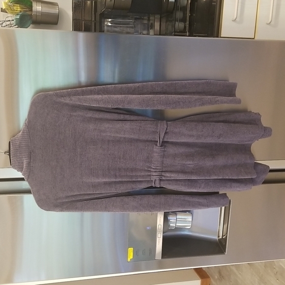 💕BAREFOOT DREAMS💕 CozyChic Drape Rib Cardigan Ultra Lite Pacific Blue L NWT - Picture 10 of 16